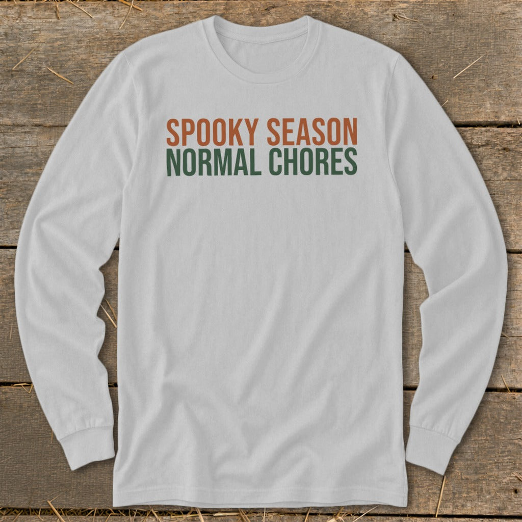 Spooky Season Normal Chores Long Sleeve Tee product image 3