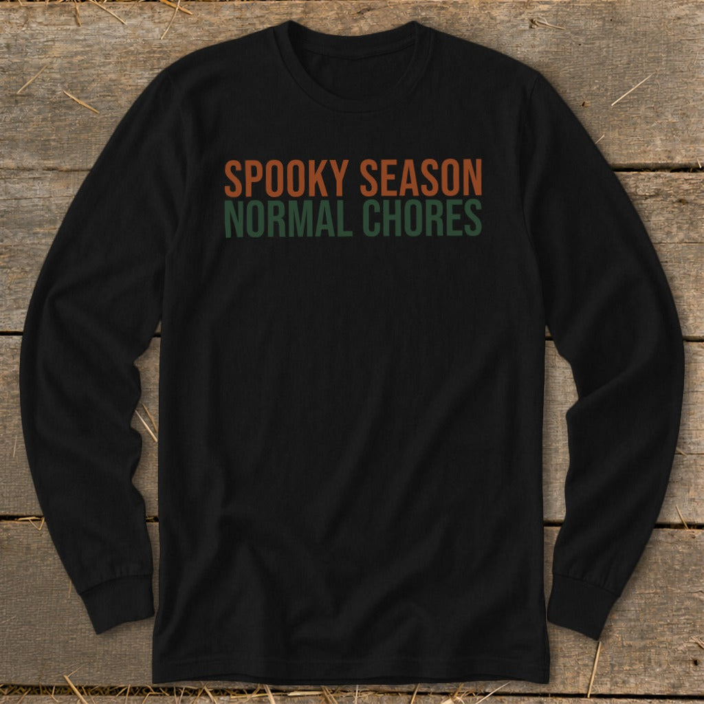 Spooky Season Normal Chores Long Sleeve Tee product image 4