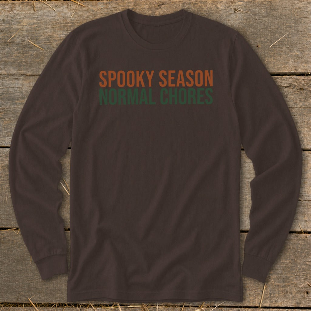 Spooky Season Normal Chores Long Sleeve Tee product image 6