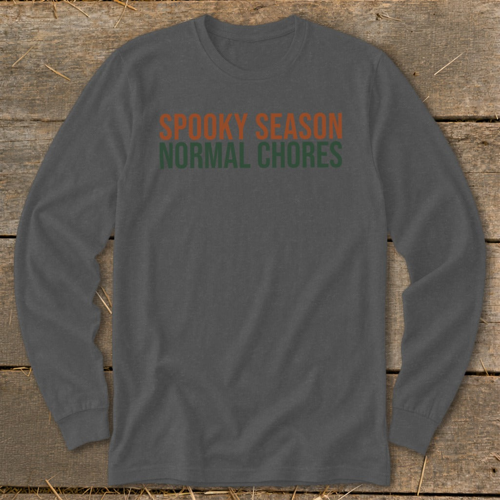 Spooky Season Normal Chores Long Sleeve Tee product image 7