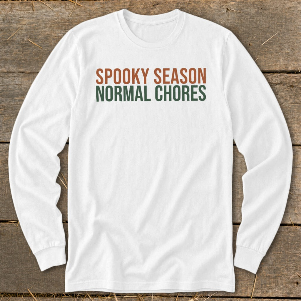 Spooky Season Normal Chores Long Sleeve Tee product image 8