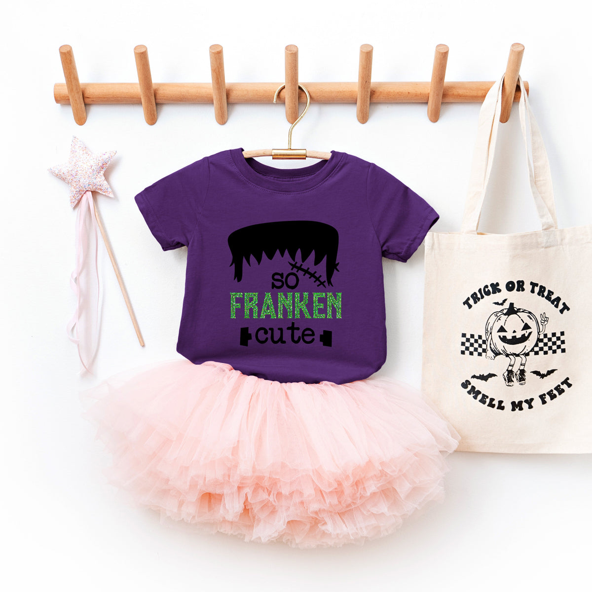 So Franken Cute Glitter | Youth Graphic Short Sleeve Tee product image 2