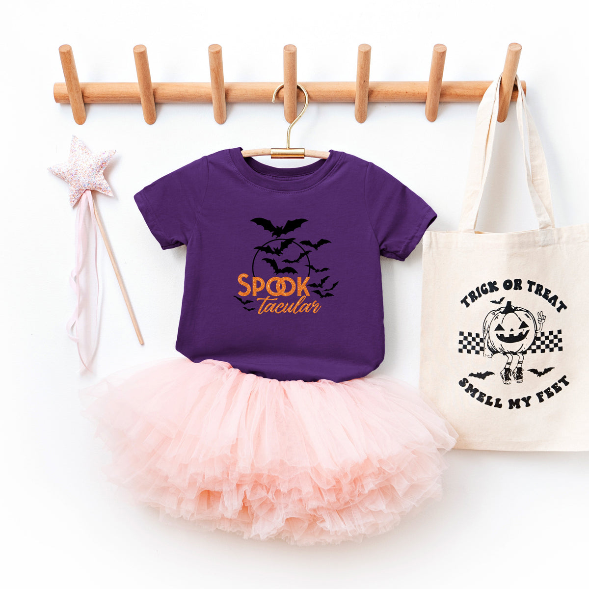 SpookTacular Glitter | Youth Graphic Short Sleeve Tee product image 2