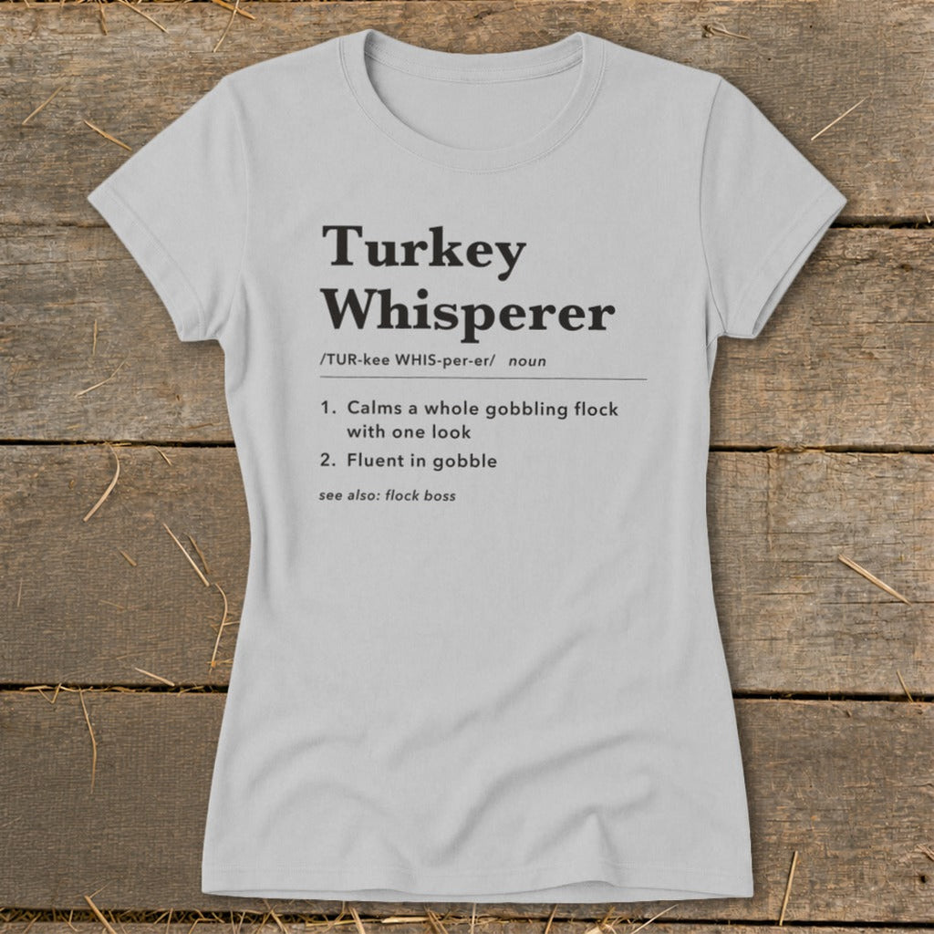 Turkey Whisperer Definition Ladies Tee product image 2