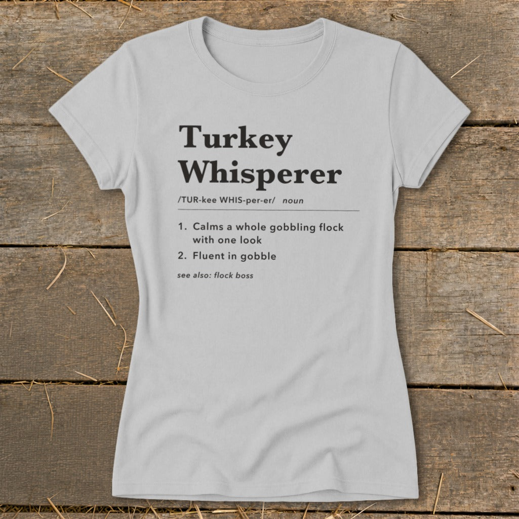 Turkey Whisperer Definition Ladies Tee product image 2