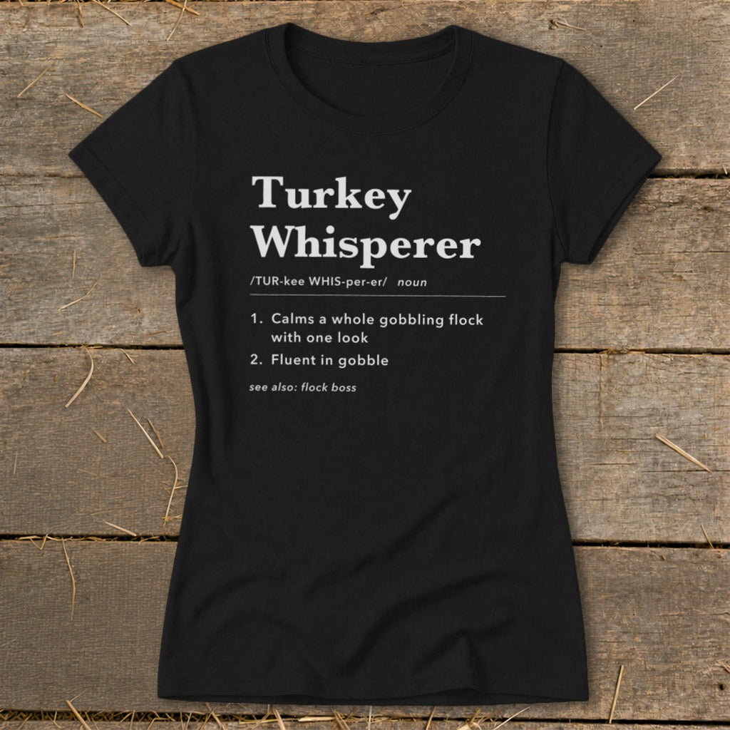Turkey Whisperer Definition Ladies Tee product image 3