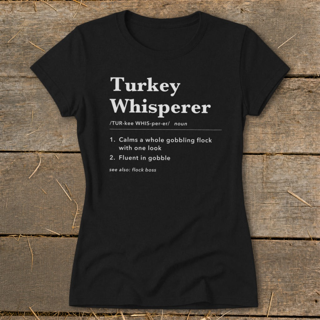 Turkey Whisperer Definition Ladies Tee product image 3