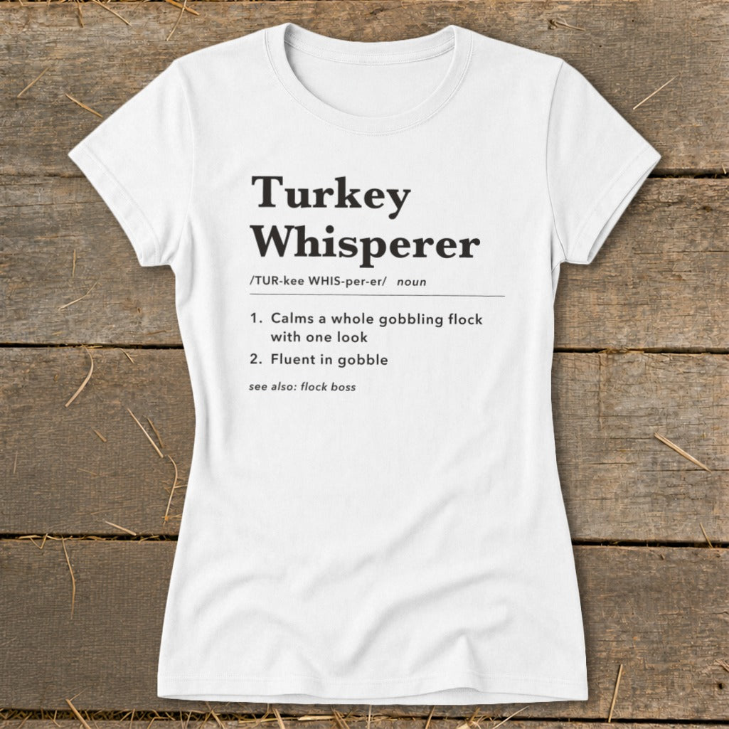 Turkey Whisperer Definition Ladies Tee product image 4