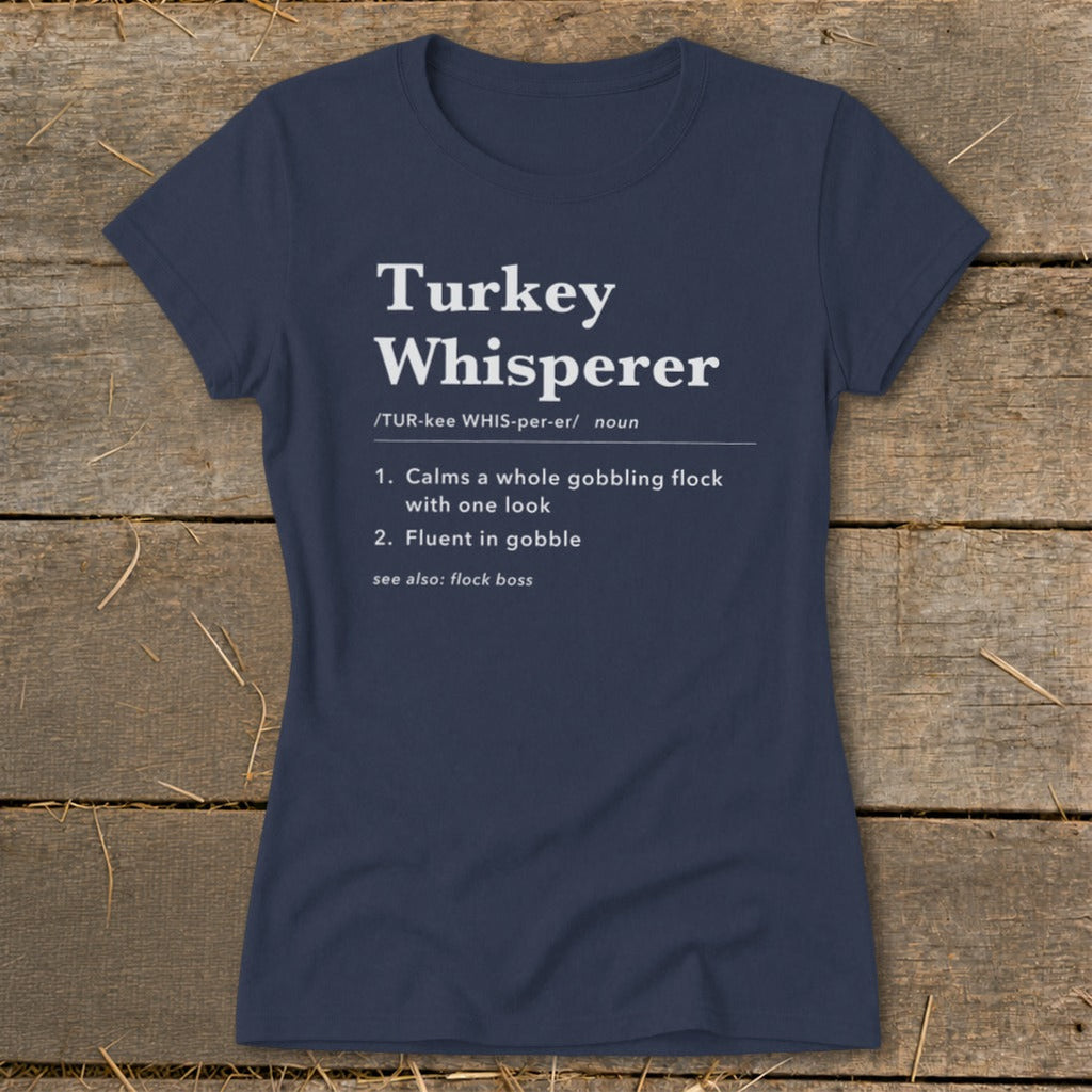 Turkey Whisperer Definition Ladies Tee product image 1