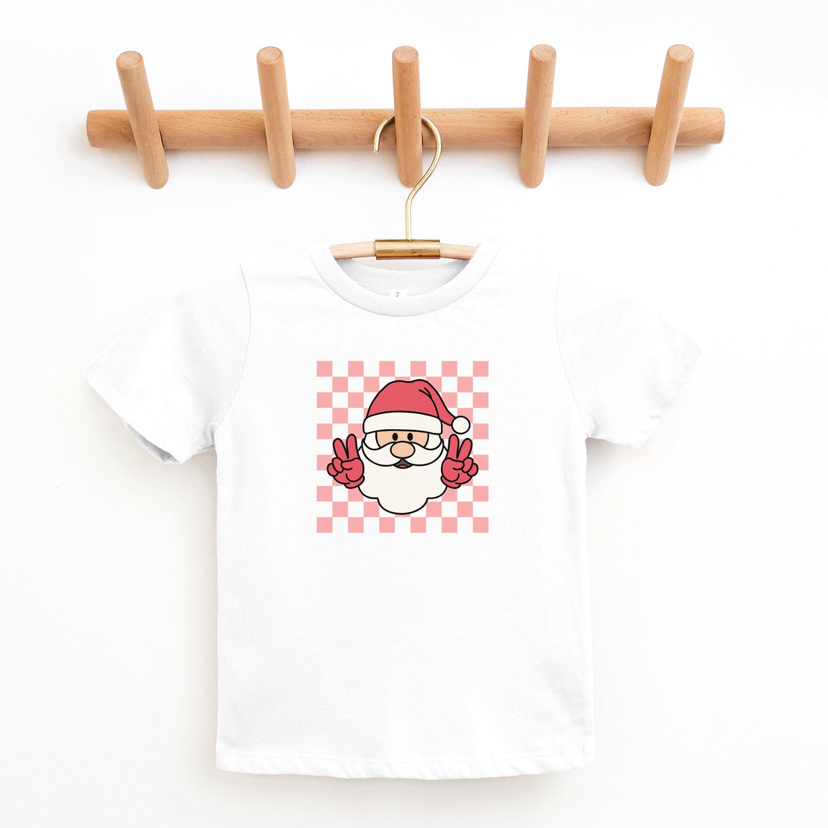 Checkered Santa| Youth Graphic Short Sleeve Tee product image 3