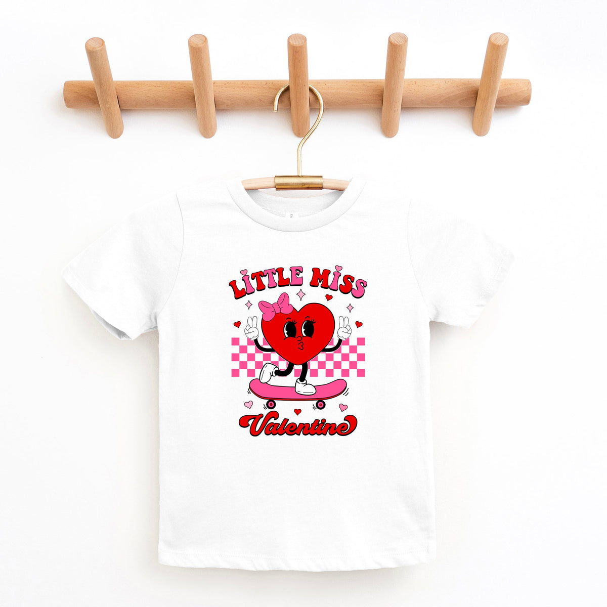 Little Miss Valentine Skateboard | Youth Graphic Short product image 3