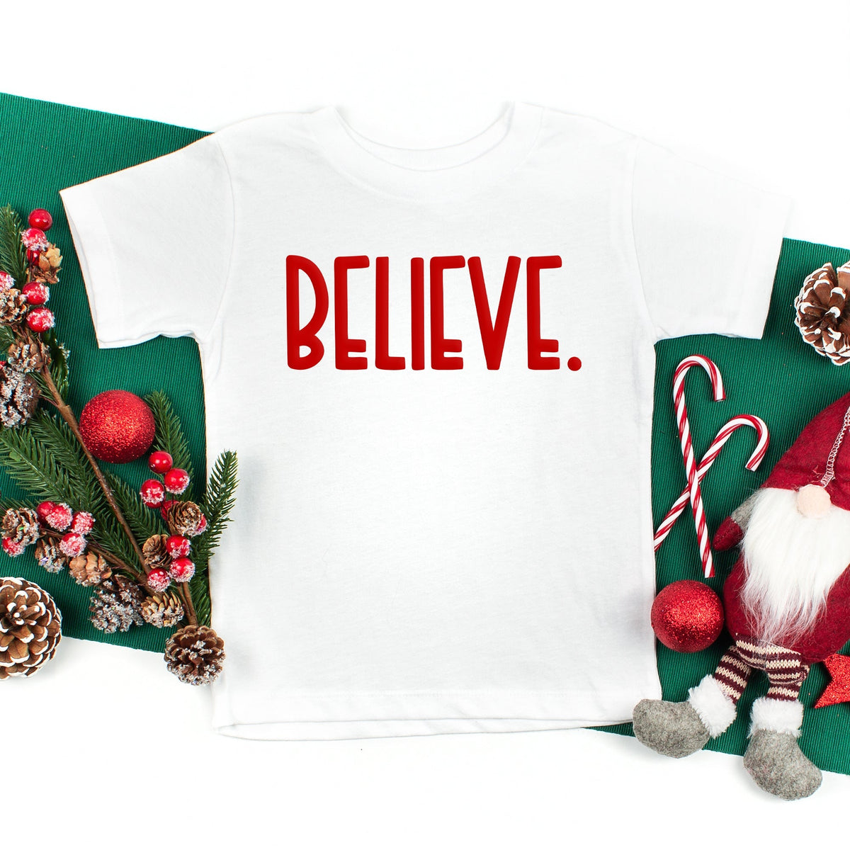Believe Bold Puff Print | Youth Graphic Short Sleeve Tee product image 1