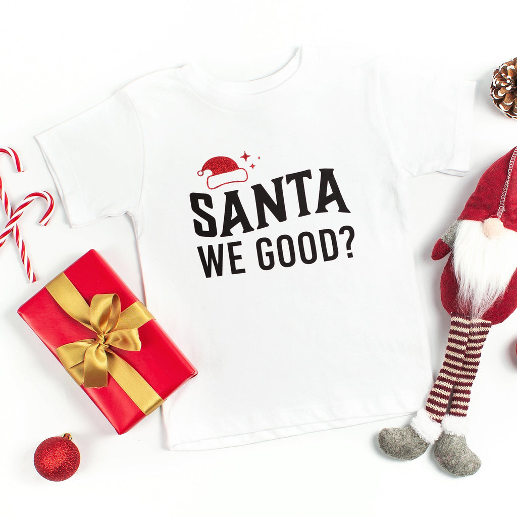 Santa We Good Glitter | Youth Graphic Short Sleeve Tee product image 2