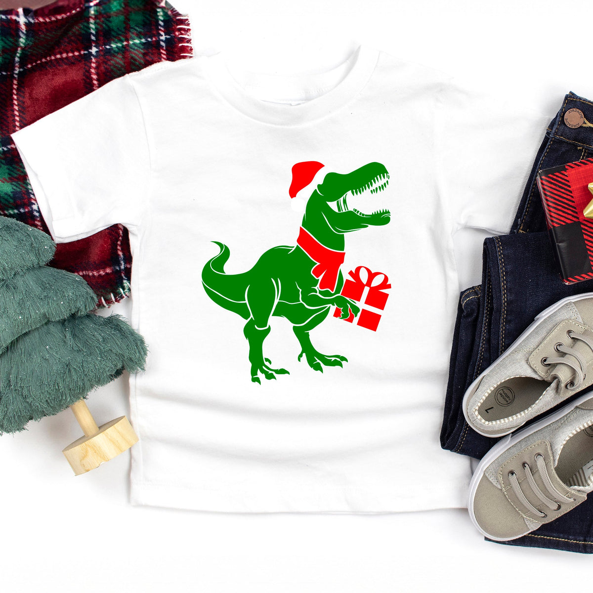 Dino Present | Youth Graphic Short Sleeve Tee product image 1