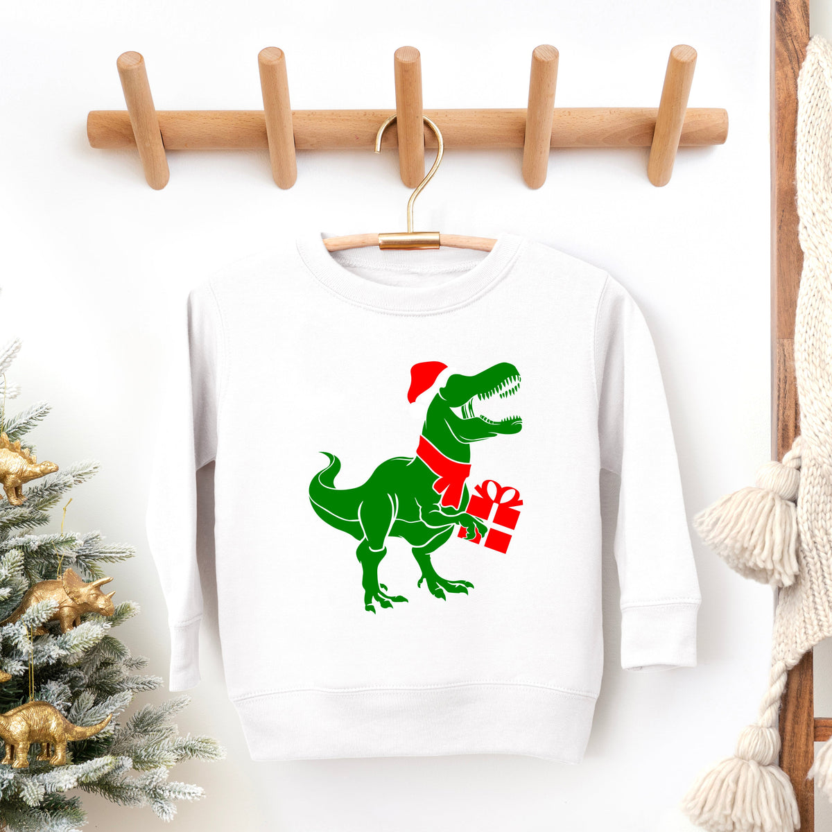 Dino Present | Toddler Graphic Sweatshirt product image 2