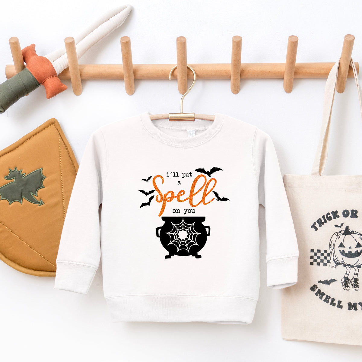 I'll Put A Spell On You Glitter | Toddler Graphic Sweatshirt product image 3