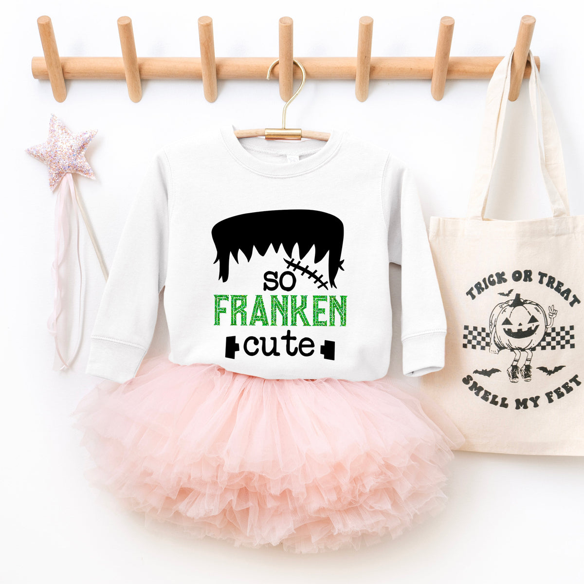 So Franken Cute Glitter | Toddler Graphic Sweatshirt product image 3