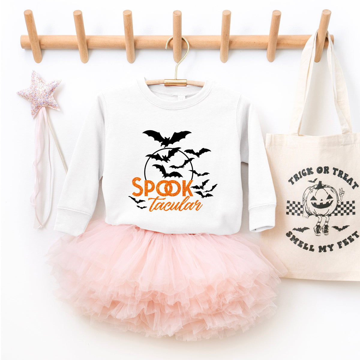 SpookTacular Glitter | Toddler Graphic Sweatshirt product image 3