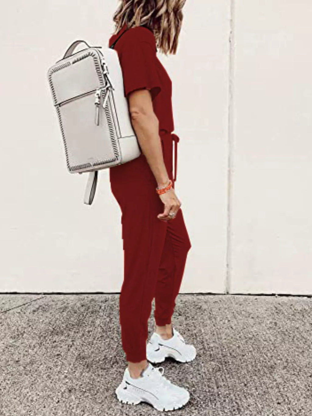 Full Size Round Neck Top and Drawstring Pants Set product image 26
