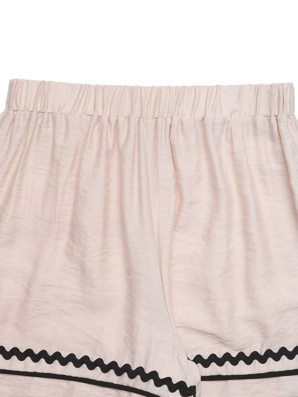 Elastic Waist Wavy Trim Casual Shorts product image 6