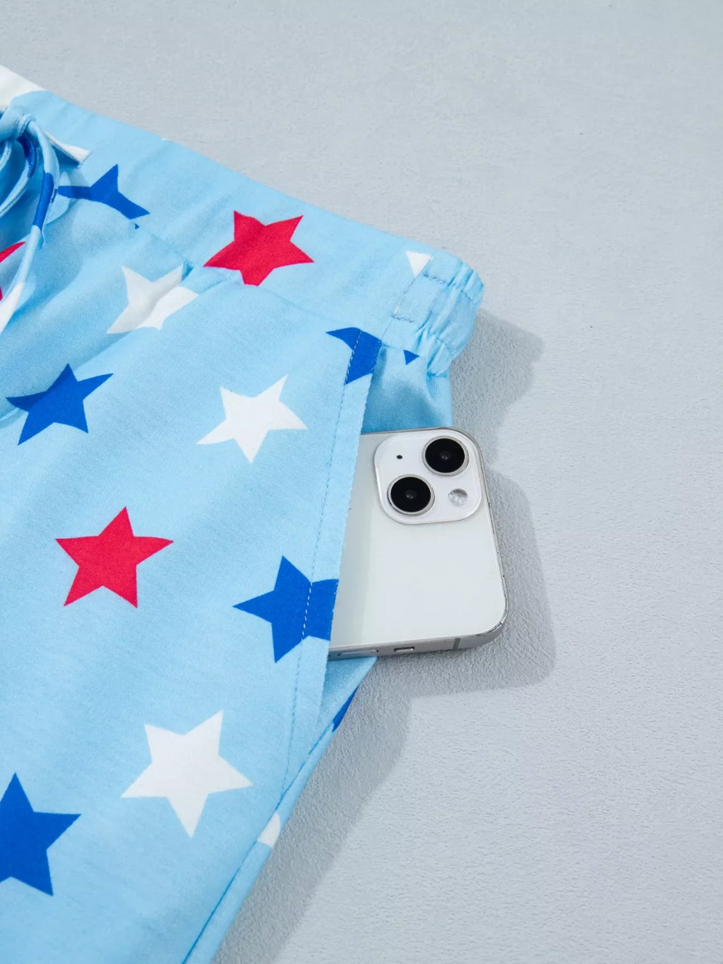Patriotic Star Printed Beaded Drawstring Mini Skort product image 10