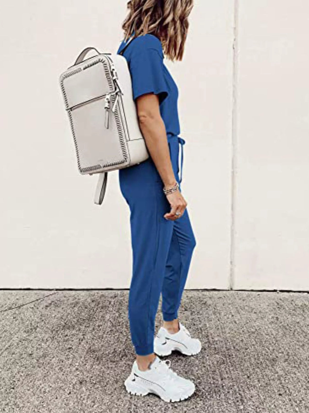 Full Size Round Neck Top and Drawstring Pants Set product image 16