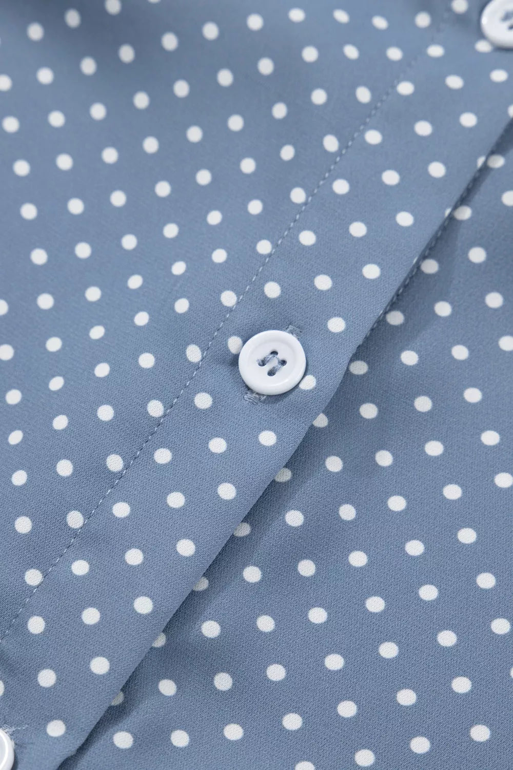 Dotted Print Cuffed Short Sleeve Shirt product image 10