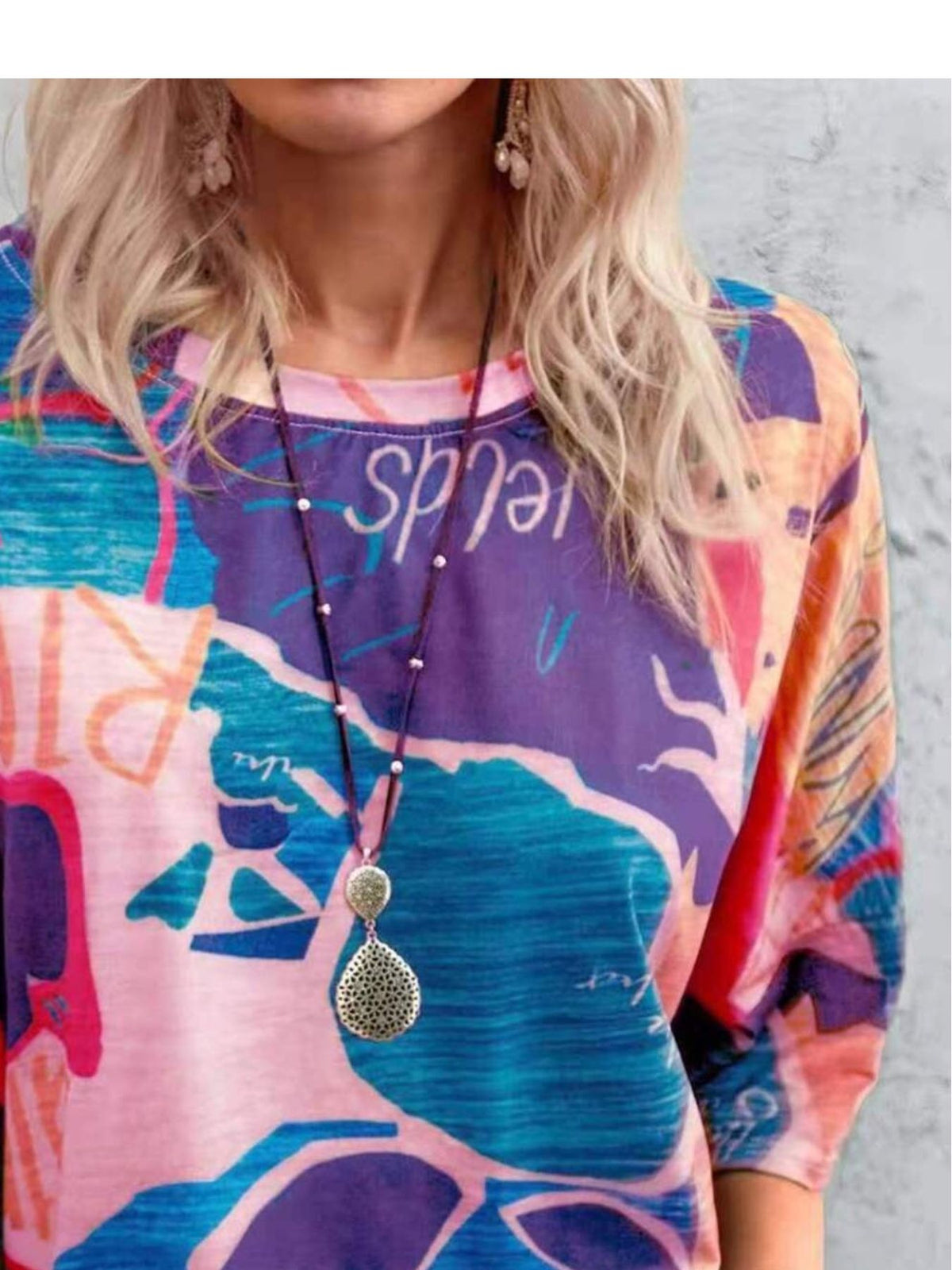 Contrast Round Neck Casual T-Shirt product image 24