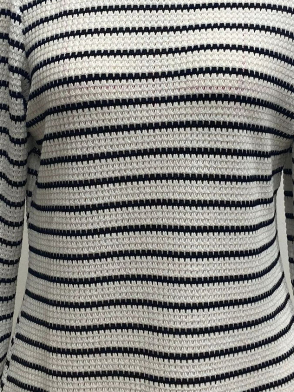 Striped Long Sleeve Texture Knit T-Shirt product image 3