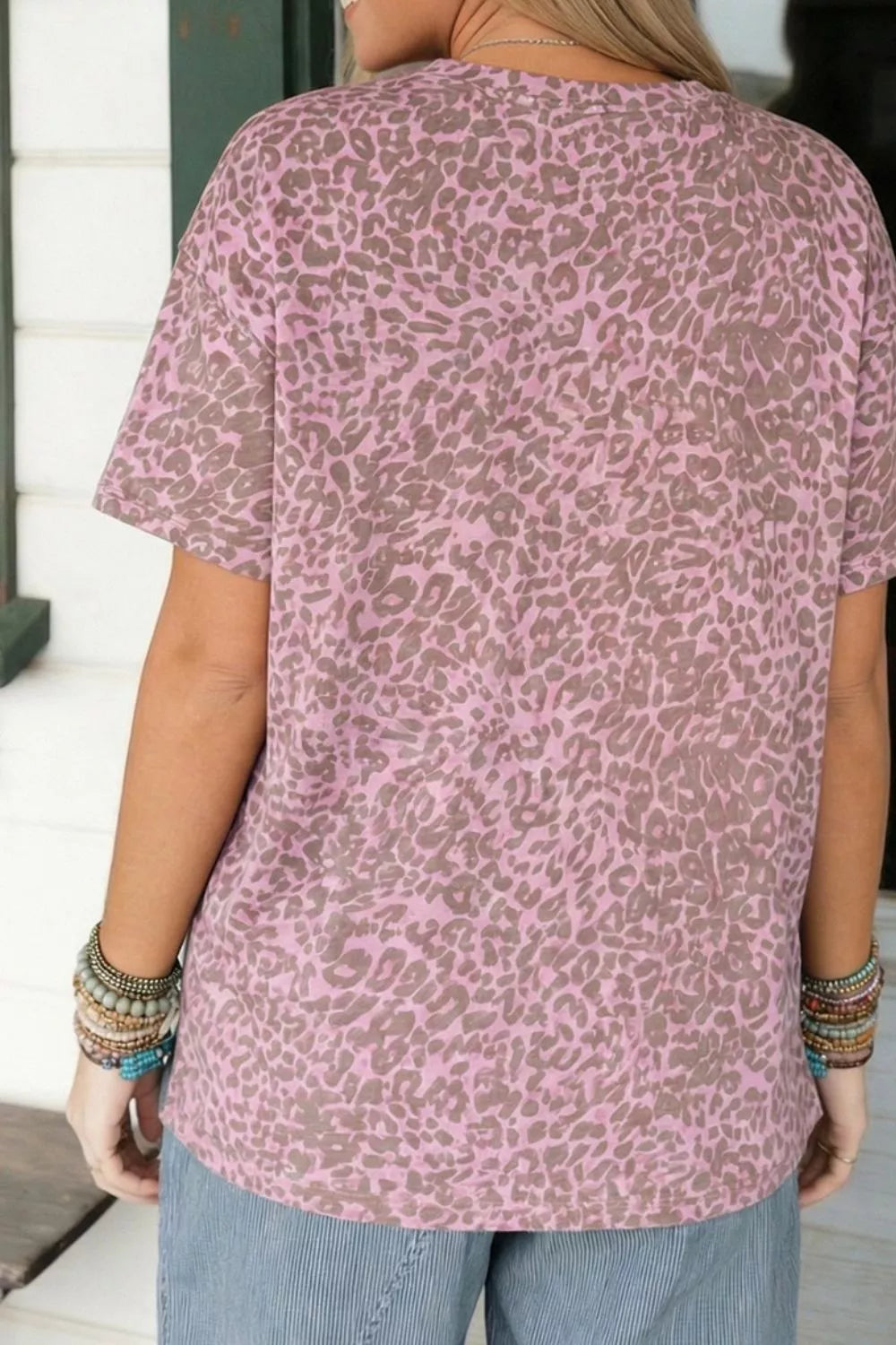 Leopard Print Star Studded T-Shirt product image 3