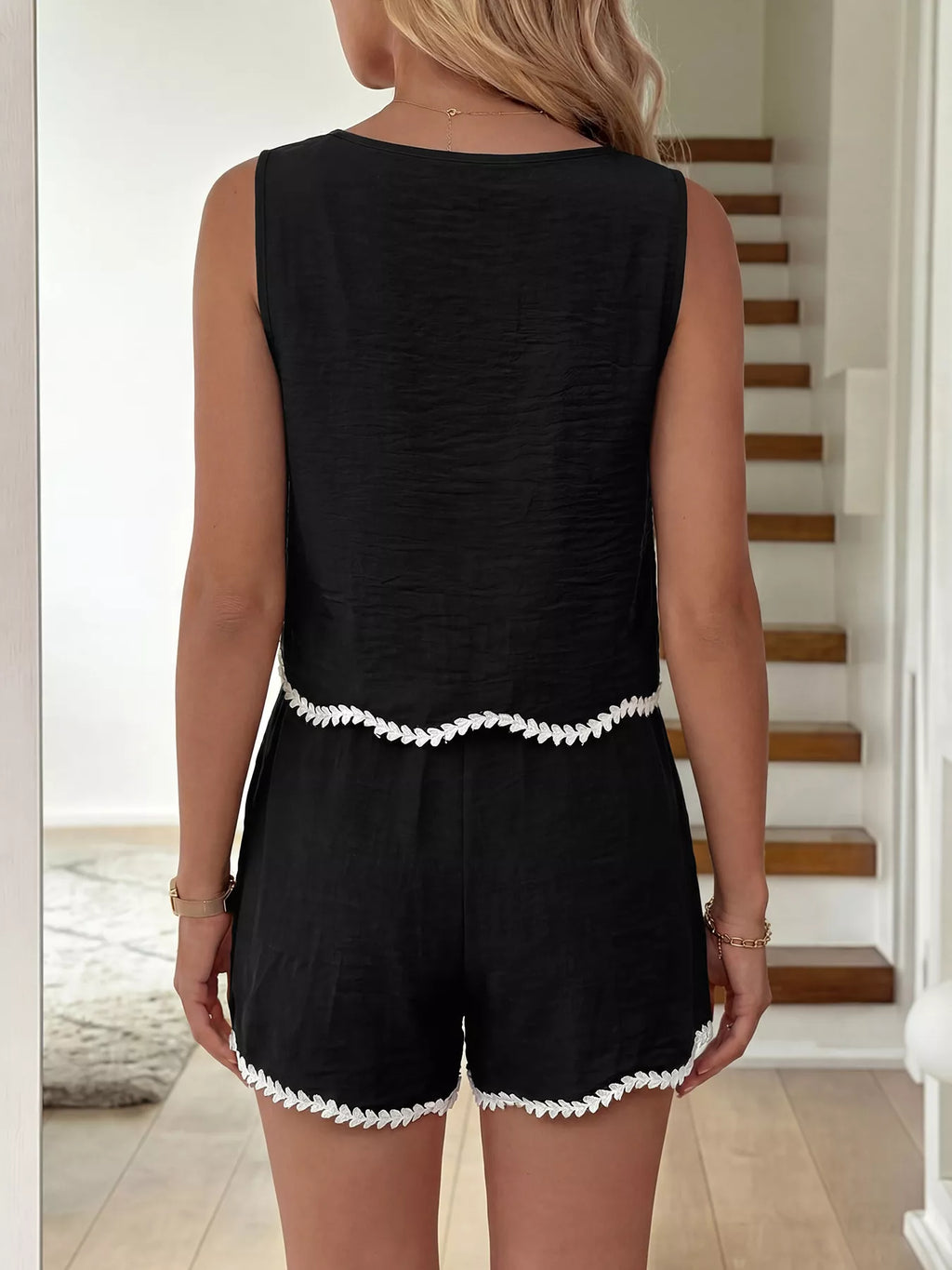 Contrast Trim Tank and Shorts Set product image 6