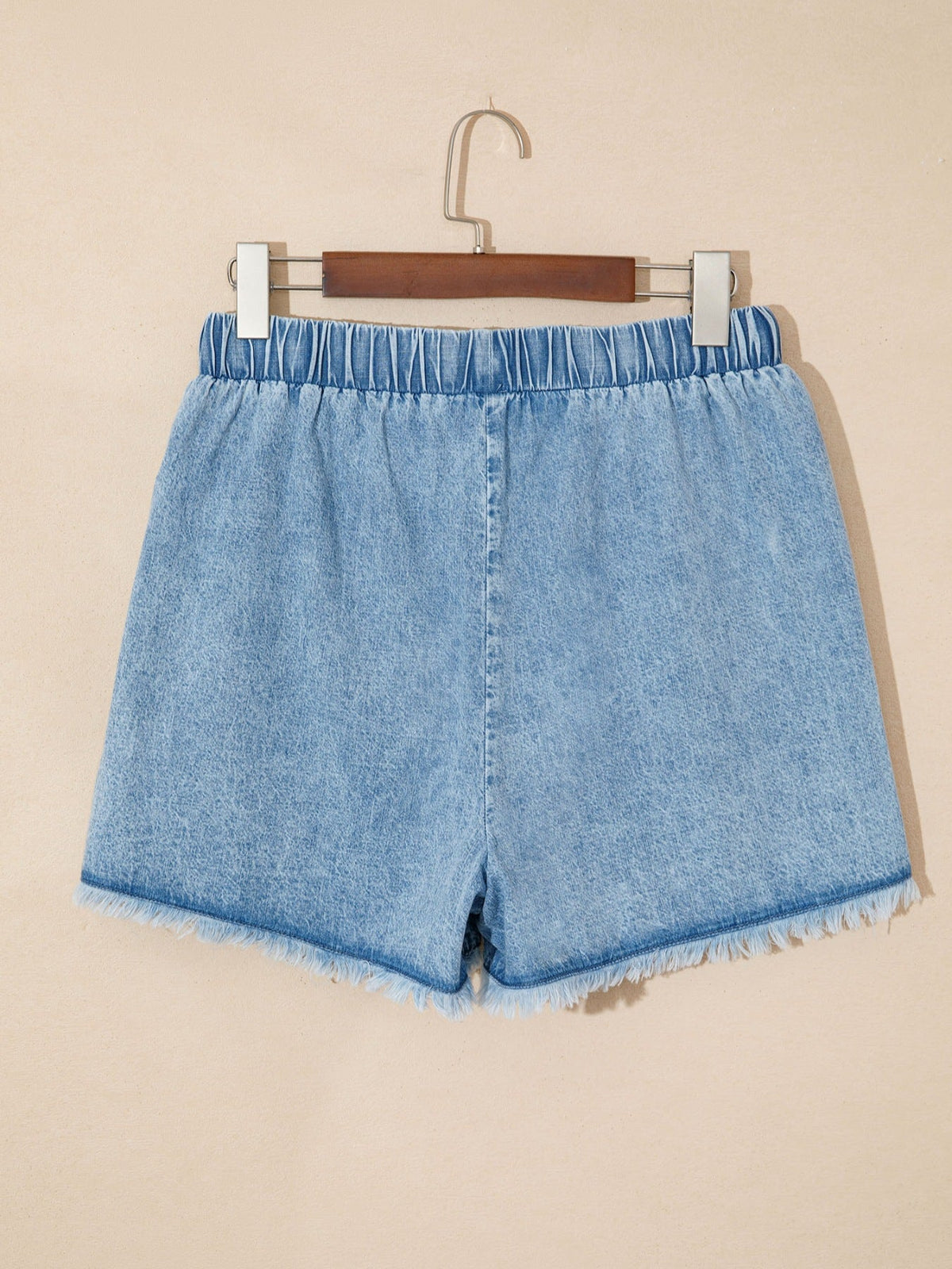 Frayed Edge Casual Denim Shorts product image 4