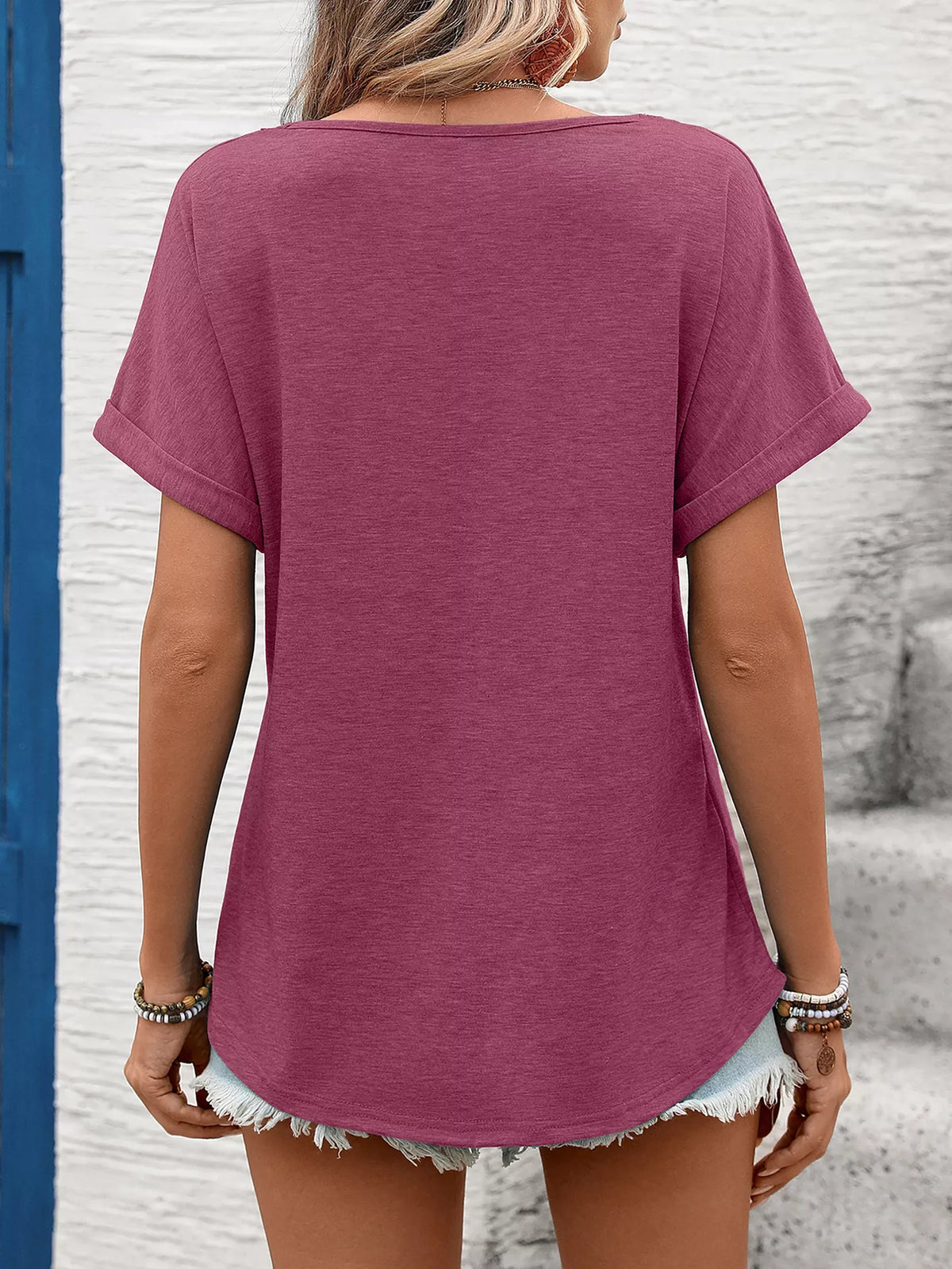 Lace Trim Short Sleeve T-Shirt product image 29