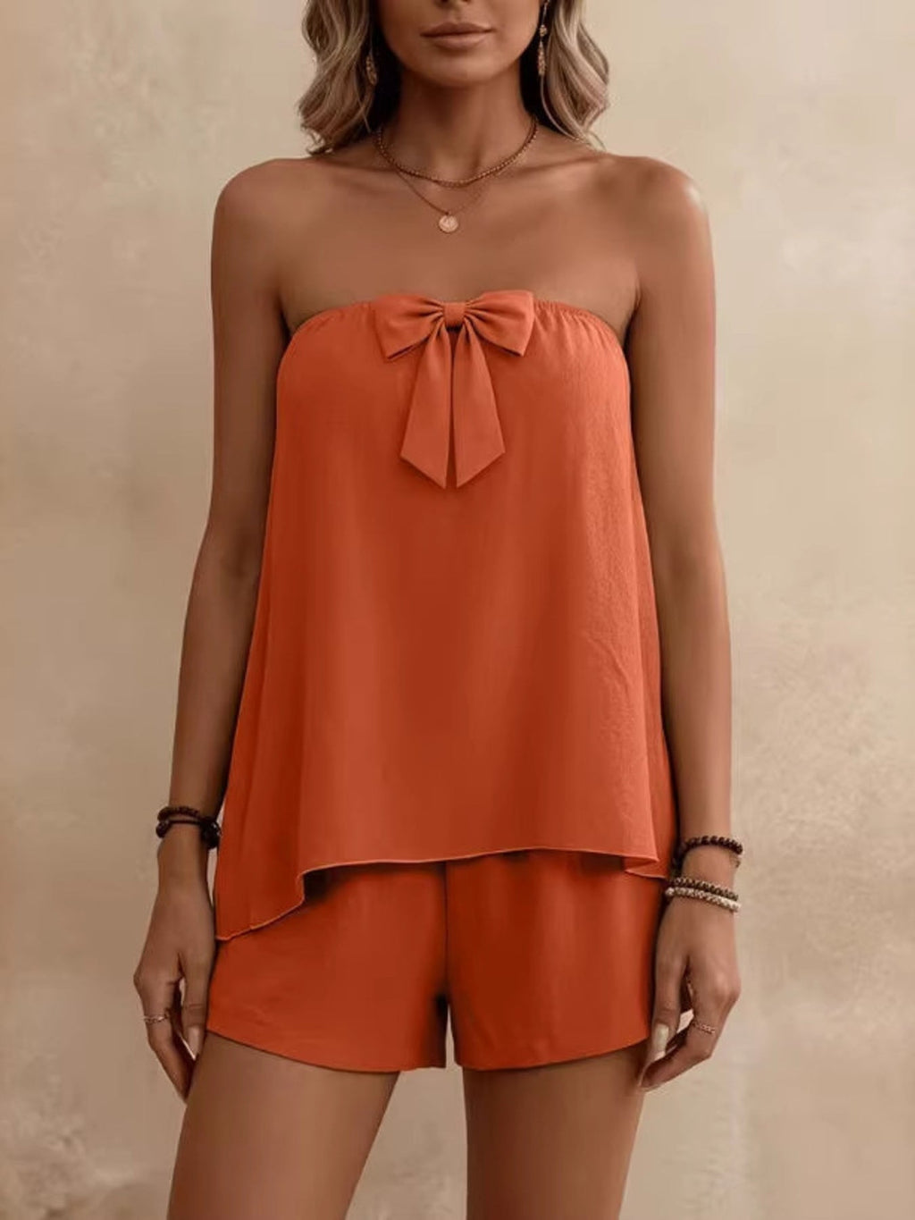 Bowknot Tube Top & Shorts Set product image 7