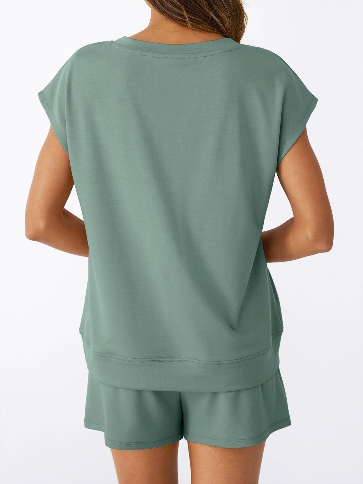 Casual V-Neck T-Shirt and Shorts Set product image 16