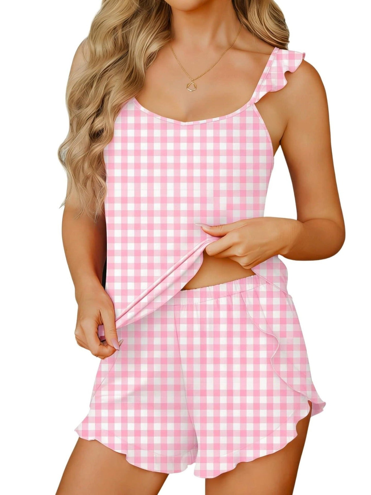 Ruffled Printed Cami and Shorts Set product image 18