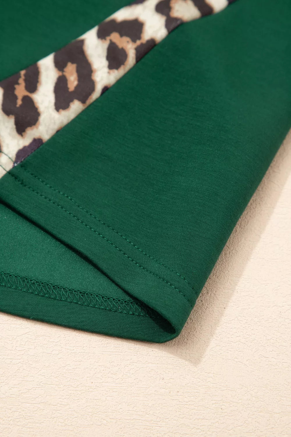 Leopard Trim Short Sleeve Relaxed Fit T-Shirt product image 11
