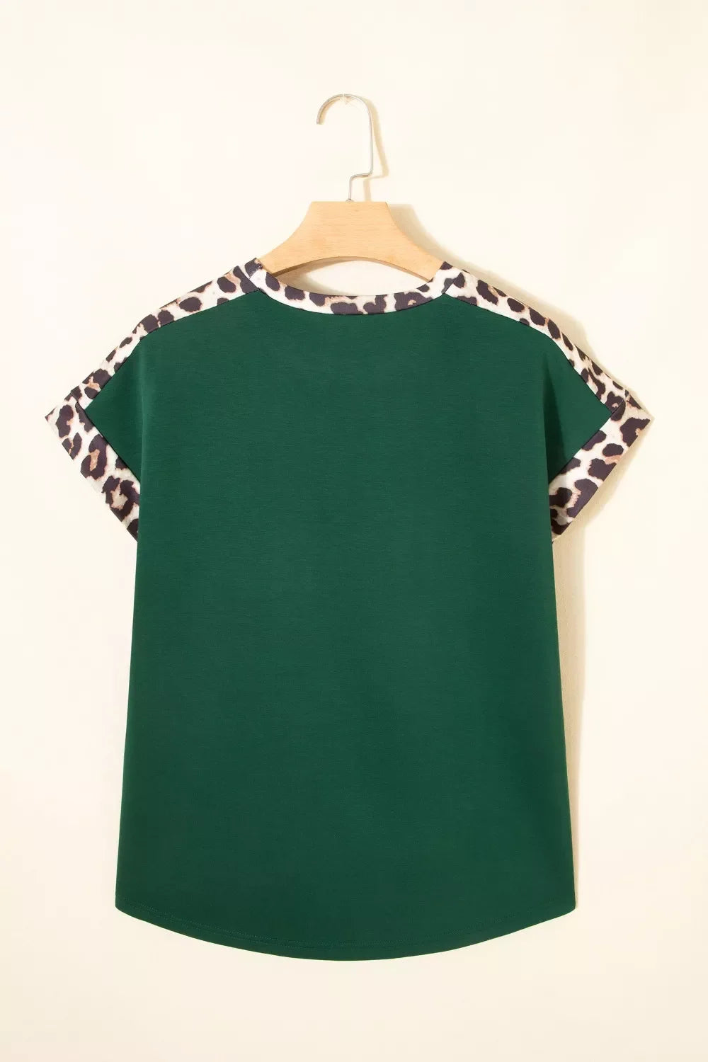 Leopard Trim Short Sleeve Relaxed Fit T-Shirt product image 6