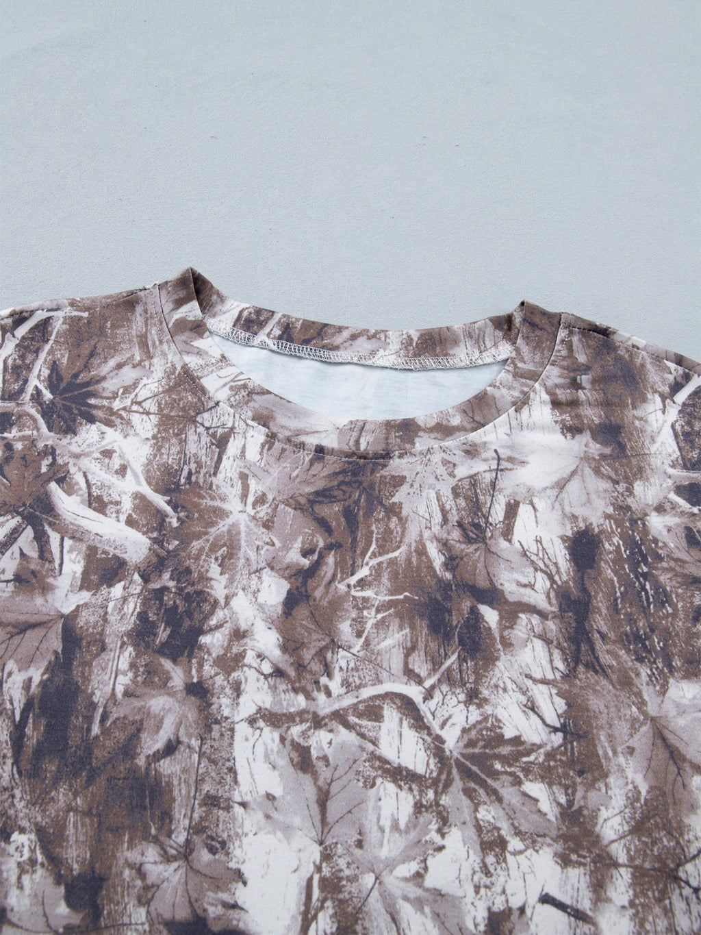 Camouflage Woodland Print Drop Shoulder Tunic Tee product image 5