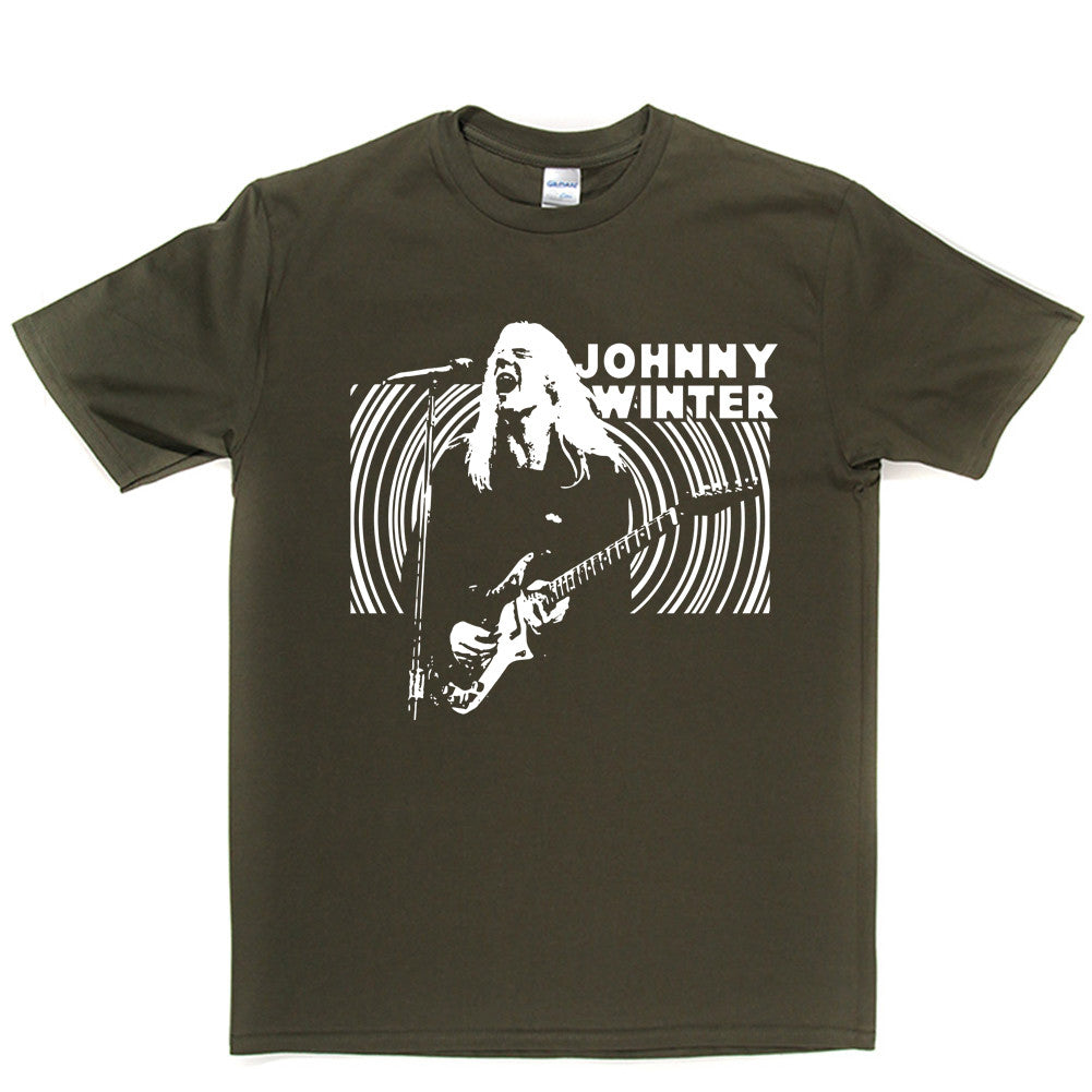 Johnny Winter Backlit T Shirt product image 1