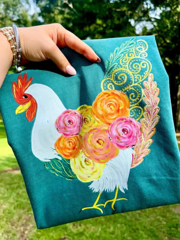*Preorder* Floral chicken