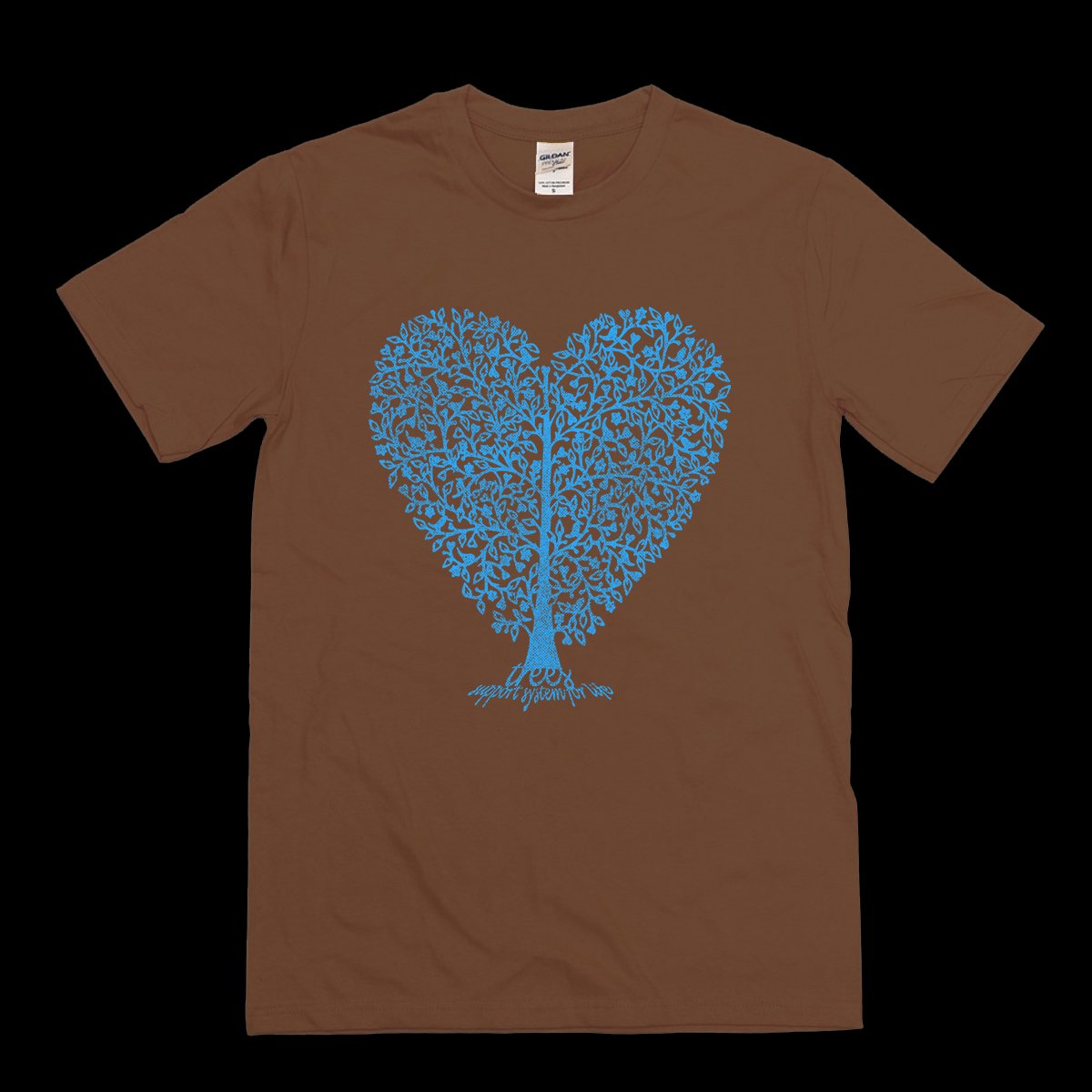 Trees Support System For Life Heart T-shirt product image 1