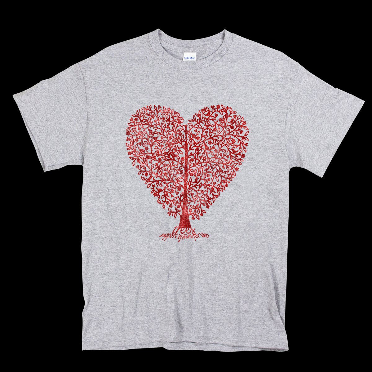 Trees Support System For Life Heart T-shirt product image 7
